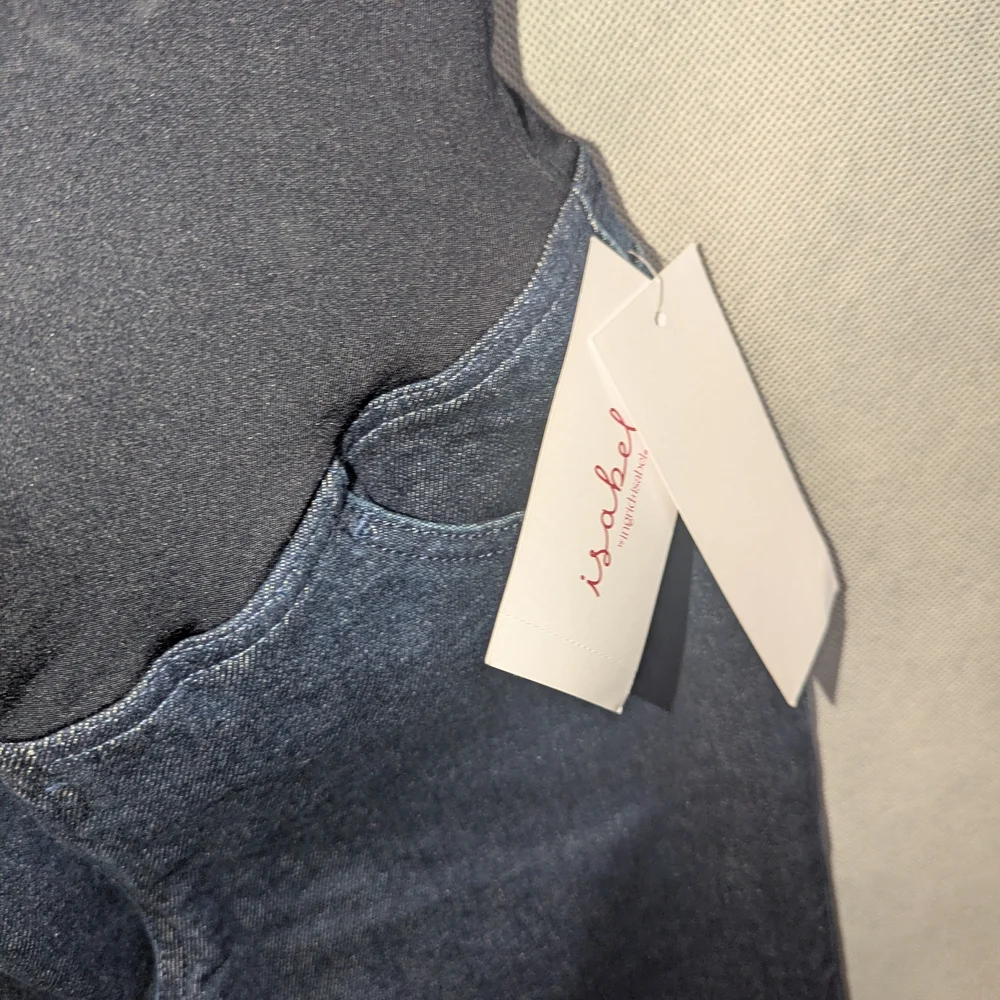 NWT Isabel Maternity Dark Blue Skinny Jeans Size 00 / 28" Waist - Picture 2 of 4